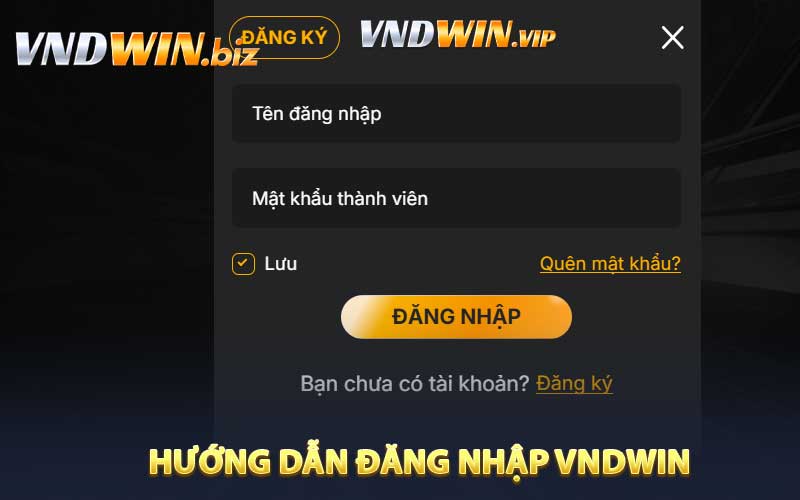Hướng dẫn đăng nhập VNDWIN 