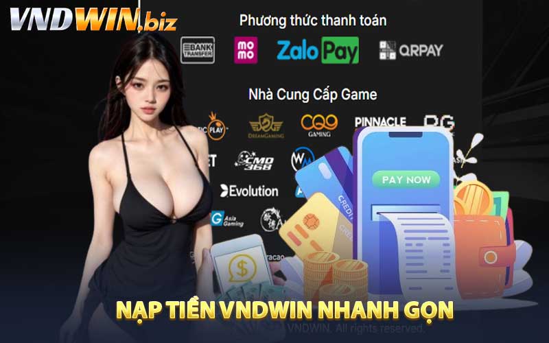 Hướng Dẫn Nạp tiền VNDWIN nhanh gọn